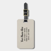 Wereldkaart aangepaste bagagelabel (Voorkant verticaal)