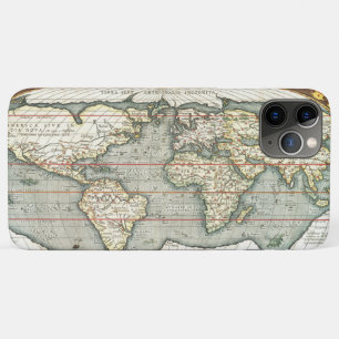  Wereldkaart Abraham Ortelius 1587-1595 iPhone 11 Pro Max Hoesje