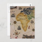 Wereldkaart - Afrika Briefkaart (Voorkant / Achterkant)