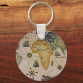 Wereldkaart - Afrika Sleutelhanger (Voorkant)