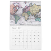 Wereldkaart agenda Kalender (Feb 2027)