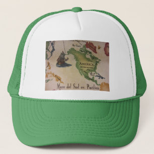 Wereldkaart - Amerika Trucker Pet
