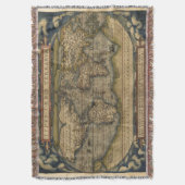  Wereldkaart Antiek Atlas Deken (Voorkant Verticaal)