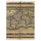  Wereldkaart Atlas Historisch Klembord (Achterkant)