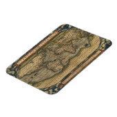 Wereldkaart Atlas Historisch Ontwerp Magneet (Linkerzijde)