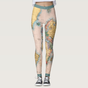 Wereldkaart Atlas Travel Lover Leggings