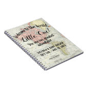 Wereldkaart Baby shower Gift Log Notitieboek (Rechterzijde)