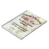 Wereldkaart Baby shower Gift Log Notitieboek (Linkerzijde)