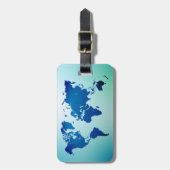 Wereldkaart Bagagelabel (Voorkant verticaal)