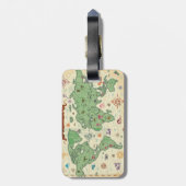  wereldkaart bagagelabel (Achterkant verticaal)