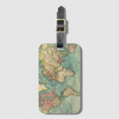  Wereldkaart Bagagelabel (Voorkant (verticaal))