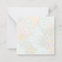 wereldkaart Bedankt voor je briefkaart