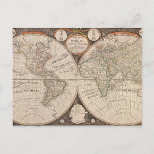 Wereldkaart Briefkaart