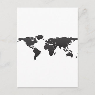 Wereldkaart Briefkaart