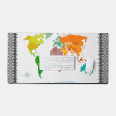 Wereldkaart Bureaumat (Keyboard & Muis)
