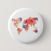 wereldkaart Button (Voorkant)