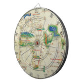 Wereldkaart Cantino Planisphere (1502) Dartbord (Voorkant Rechts)