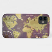 Wereldkaart Case-Mate iPhone Case (Achterkant (horizontaal))