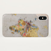 wereldkaart Case-Mate iPhone case (Achterkant (horizontaal))
