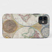  Wereldkaart Case-Mate iPhone Case (Achterkant (horizontaal))