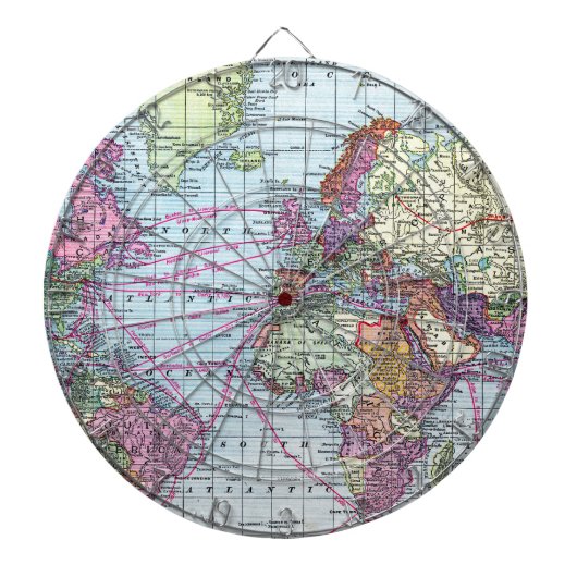  wereldkaart dartbord (Voorkant)