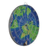 Wereldkaart Dartbord (Voorkant Links)