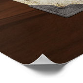 Wereldkaart en gereedschap Poster (Hoek)