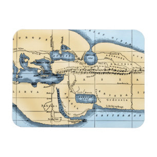 WERELDKAART: ERATOSTHENEN MAGNEET