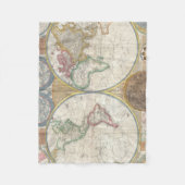  WERELDKAART FLEECE DEKEN (Voorkant)