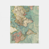  Wereldkaart Fleece Deken (Voorkant)