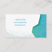 Wereldkaart | Geometrisch Visitekaartje (Achterkant)