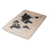 wereldkaart grote badmat (Gekanteld)