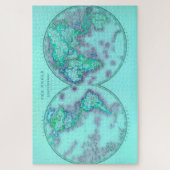 Wereldkaart Hemispheres Legpuzzel (Verticaal)