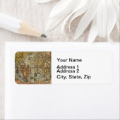 Wereldkaart historische atlas etiket (Insitu)