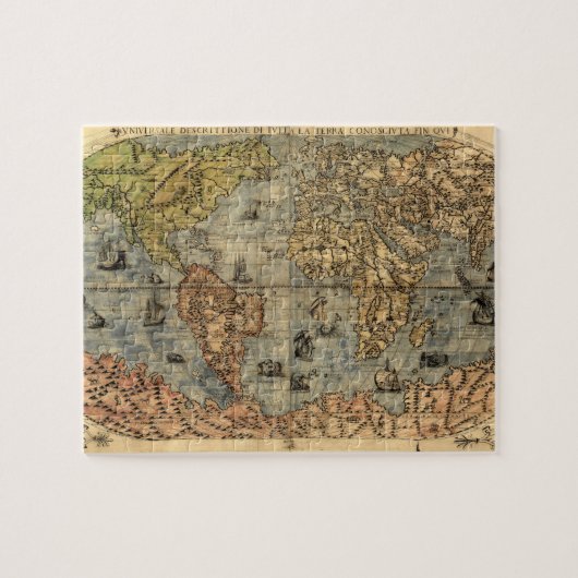 Wereldkaart  historische atlas legpuzzel (Horizontaal)
