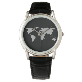 wereldkaart horloge
