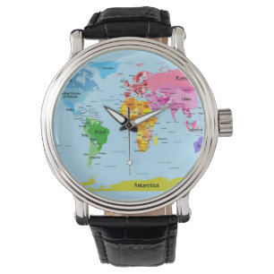 Wereldkaart Horloge