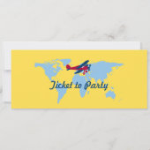 Wereldkaart instapkaart kaart (Achterkant)