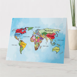 Wereldkaart Kaart
