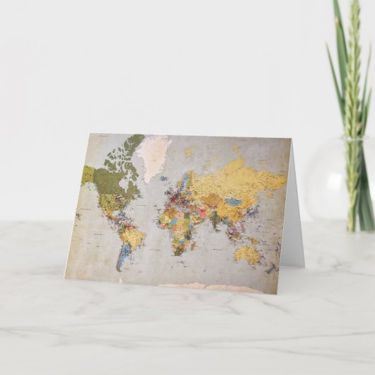 wereldkaart kaart (Voorkant)