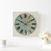 Wereldkaart klok (Huis)