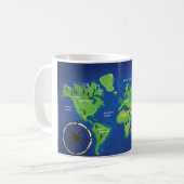 Wereldkaart Koffiemok (Voorkant links)