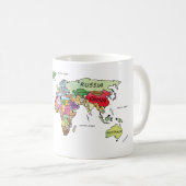 Wereldkaart Koffiemok (Voorkant rechts)