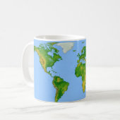 wereldkaart KoffieMok (Voorkant links)