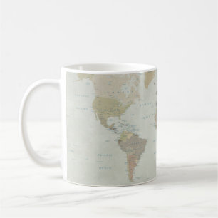 Wereldkaart koffiemok