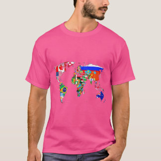Wereldkaart Landvlag Atlas gigapixelstandardscal T-shirt