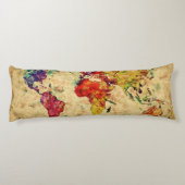 wereldkaart lichaamskussen (Achterkant)