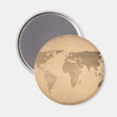  wereldkaart magneet (Voorkant / Achterkant)