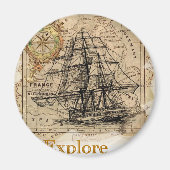 Wereldkaart Magneet (Voorkant)