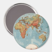 Wereldkaart Magneet (Voorkant / Achterkant)